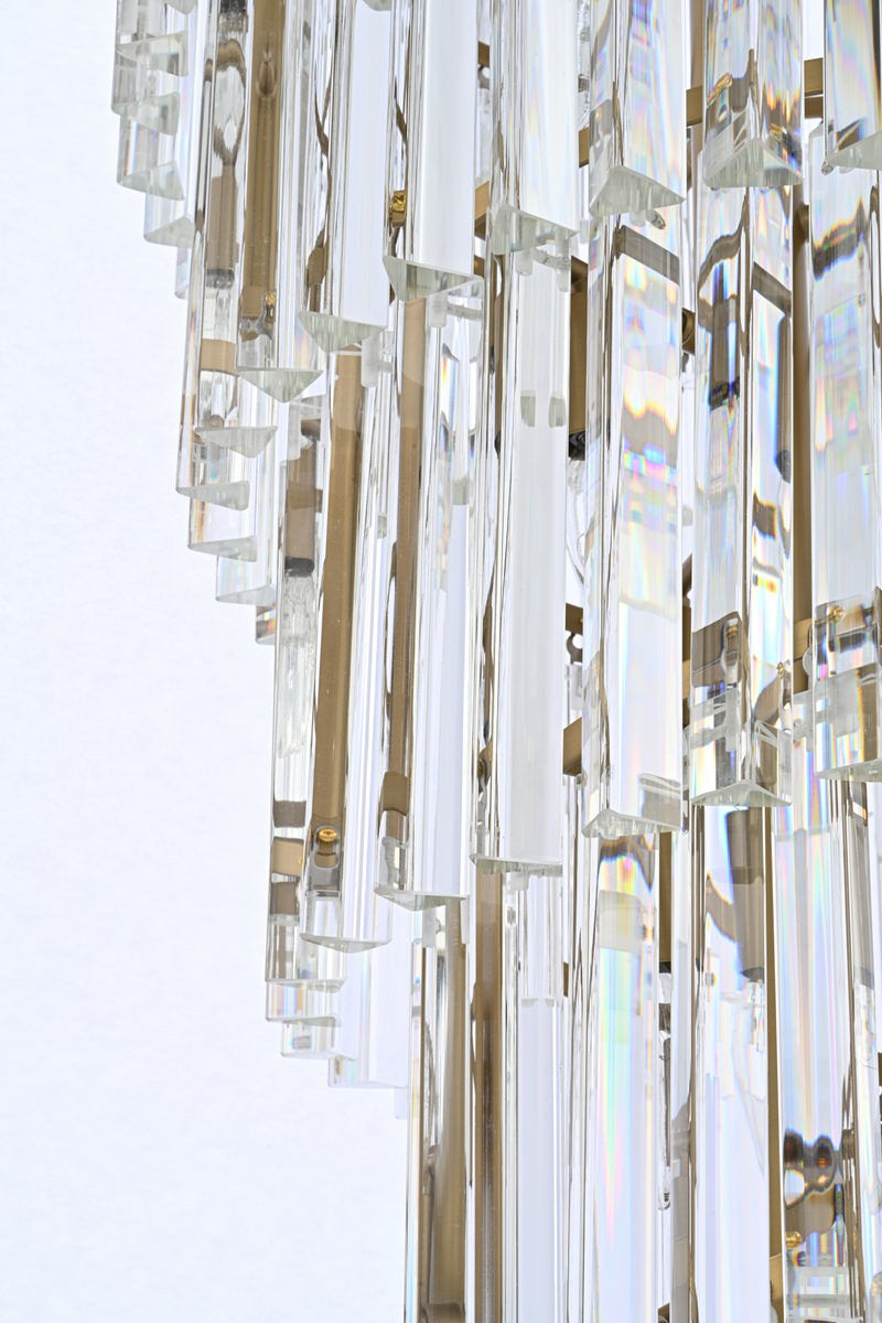Elegant Lighting Sydney 48" Spiral Crystal ChandelierBy Elegant Furniture & Lighting