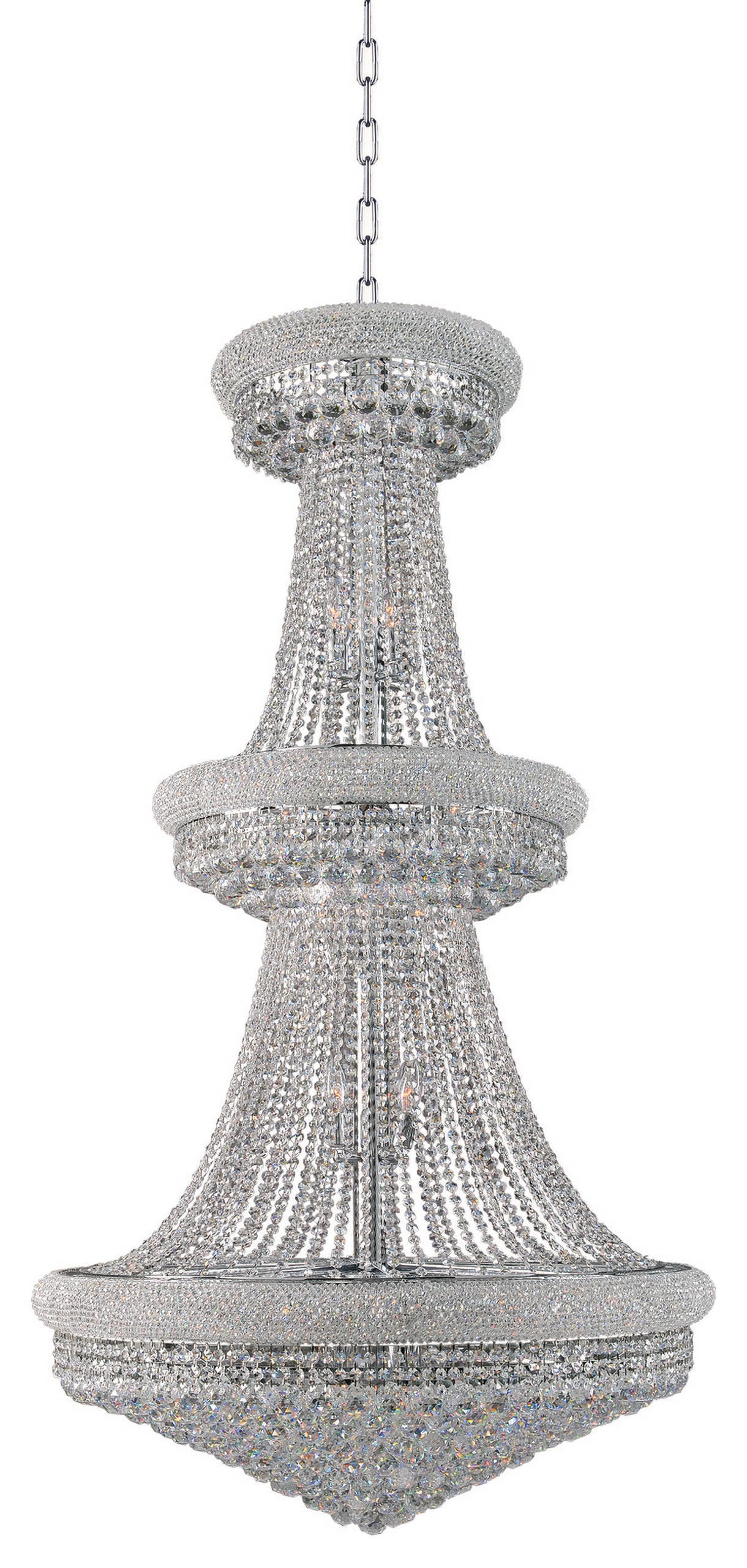 Artistry Lighting Primo Collection Chandelier 36x66, ChromeBy Artistry Lighting