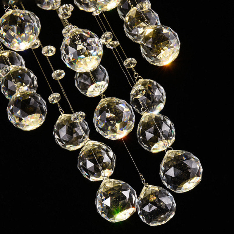 Le Tignet | Creative Large Raindrops Crystal Chandelier, 16 Bulbs, Warm LightBy Miron Demid LLC