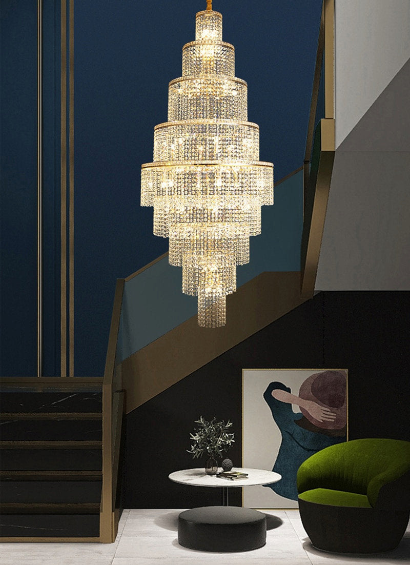 Capri | Large Crystal Chandelier for Living Room, 23.6''By Miron Demid LLC