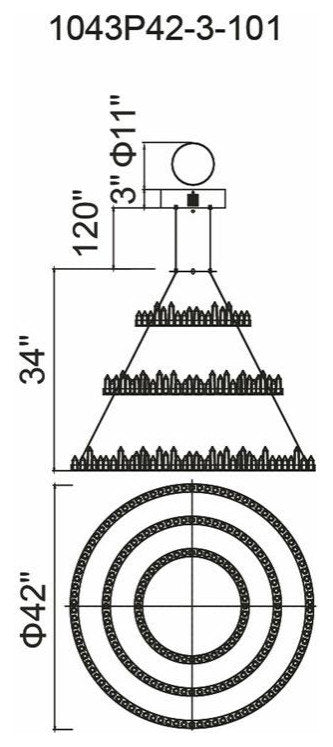 CWI Lighting Juliette Transitional Metal LED Chandelier in BlackBy CWI Lighting