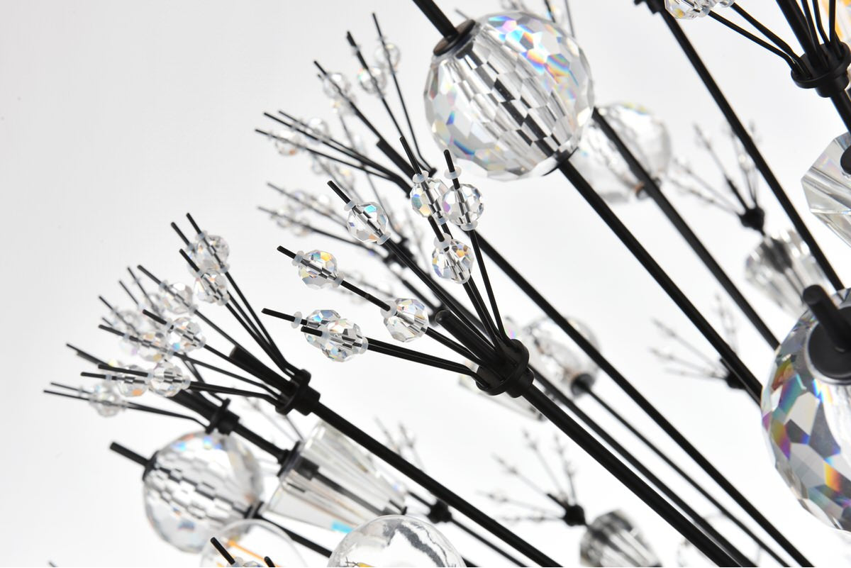 Elegant Lighting 48" Three Tiers Crystal Starburst ChandelierBy Elegant Furniture & Lighting