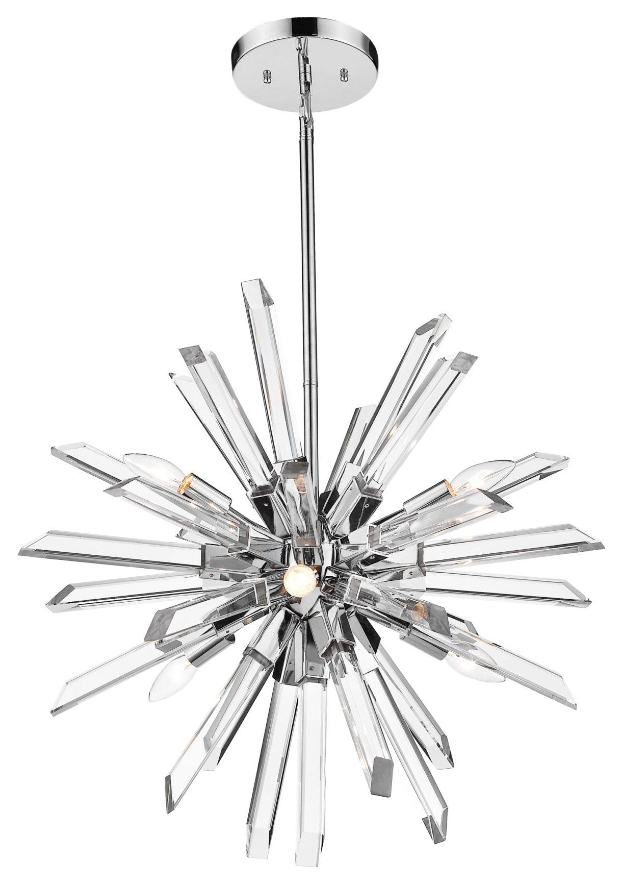 Z-Lite 4003-6 Burst 6 Light 25"W Crystal Sputnik Chandelier - ChromeBy Z-LIte