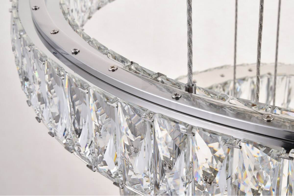 Contemporary Chrome-Light ChandelierBy Home Living