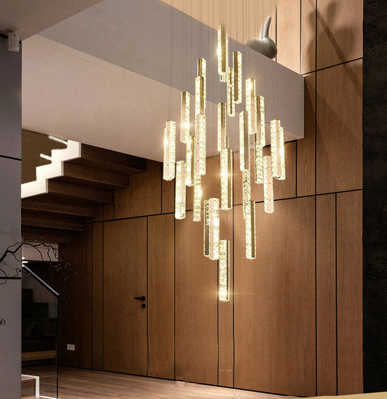 Santa Margherita Ligure | Creative Gold LED Crystal Chandelier, 28 Lights, Warm LightBy Miron Demid LLC