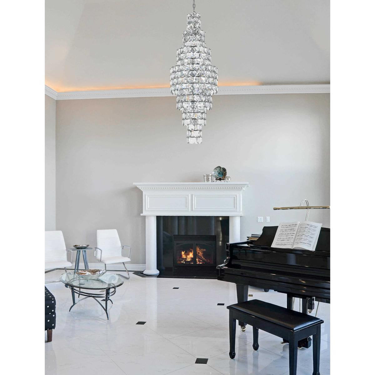 Adaline 26 Light Chandelier, ChromeBy Elegant Furniture & Lighting