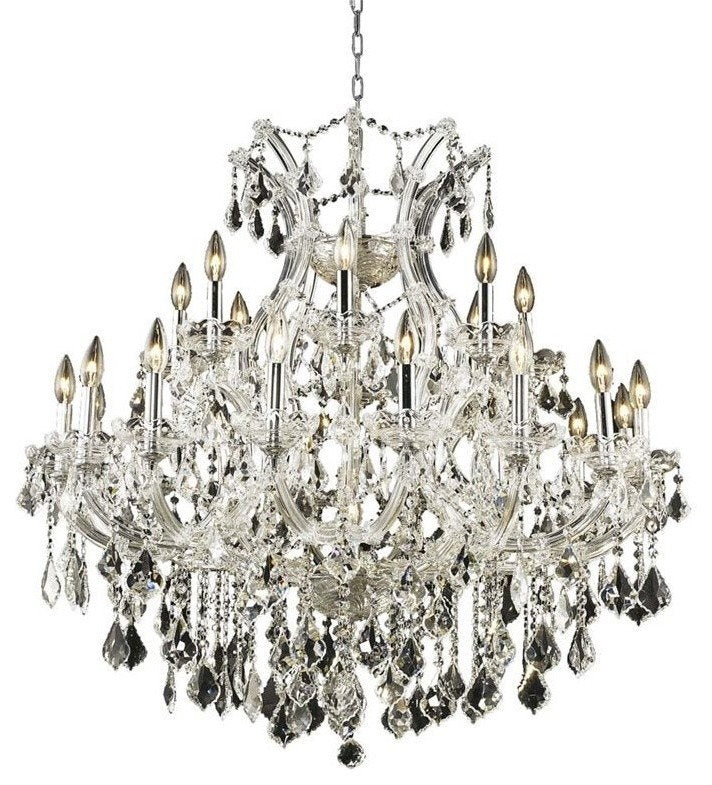 Elegant Maria Theresa 24-Light Chrome ChandelierBy Elegant Furniture & Lighting