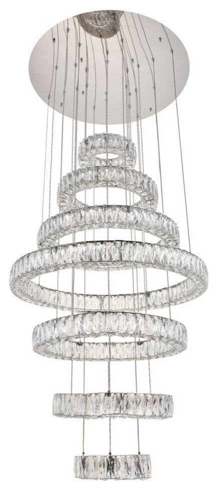 Contemporary Chrome-Light ChandelierBy Home Living