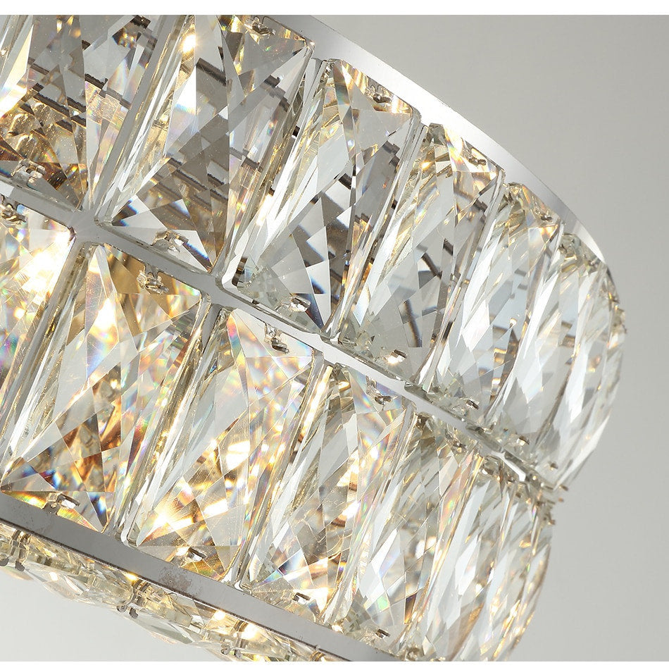 Modern LED Finest K9 Crystal Wheel Chandelier By Morsale, Diameter 32"By MORSALE