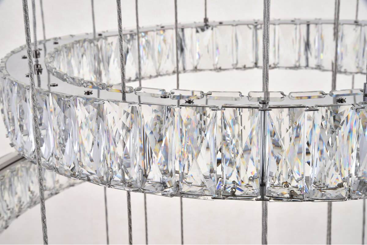 Contemporary Chrome-Light ChandelierBy Home Living