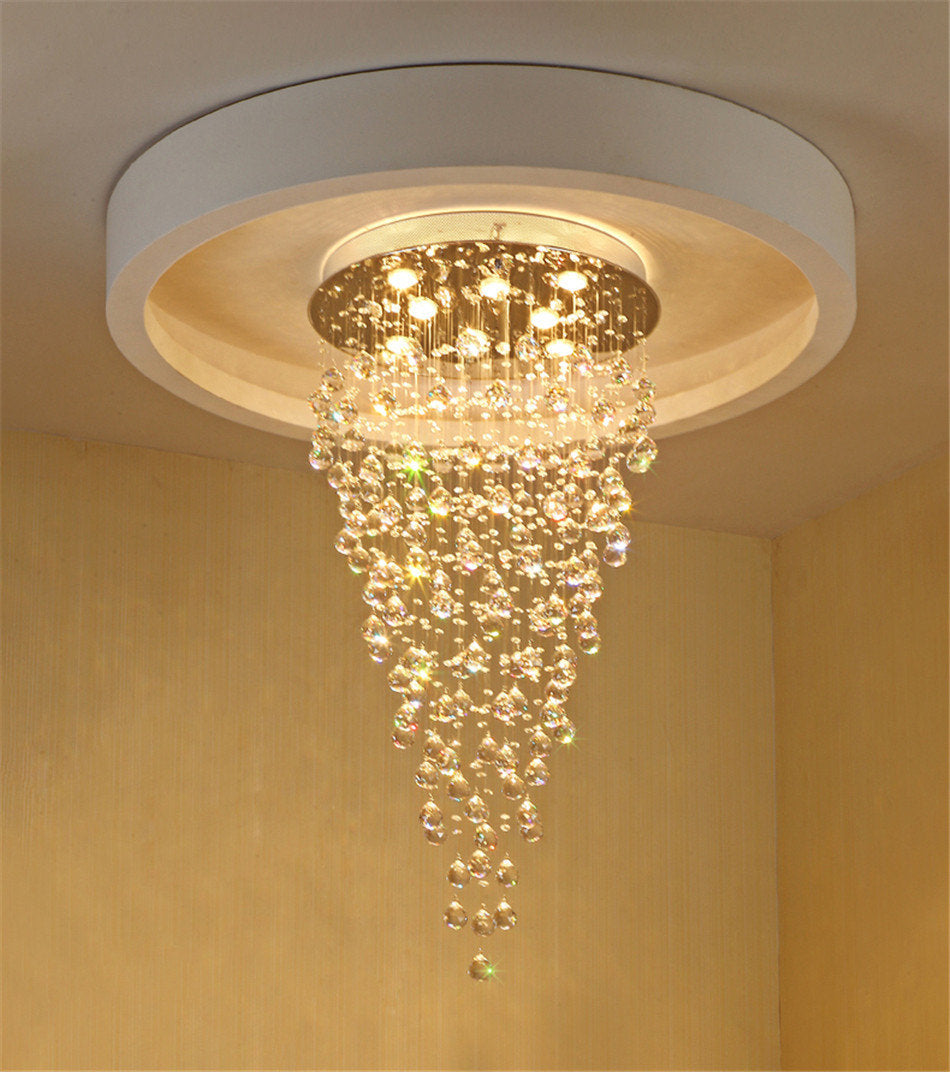 Le Tignet | Creative Large Raindrops Crystal Chandelier, 16 Bulbs, Warm LightBy Miron Demid LLC