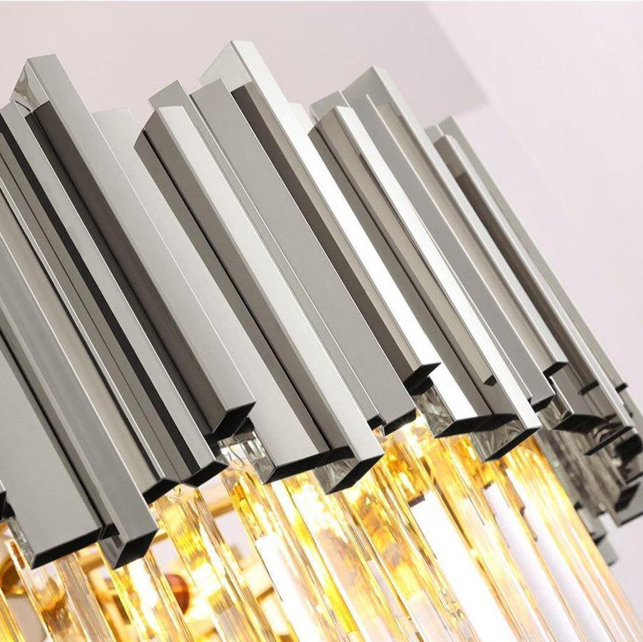 Gio Crystal Chandelier, Polished Chrome, Diameter 40"By MORSALE