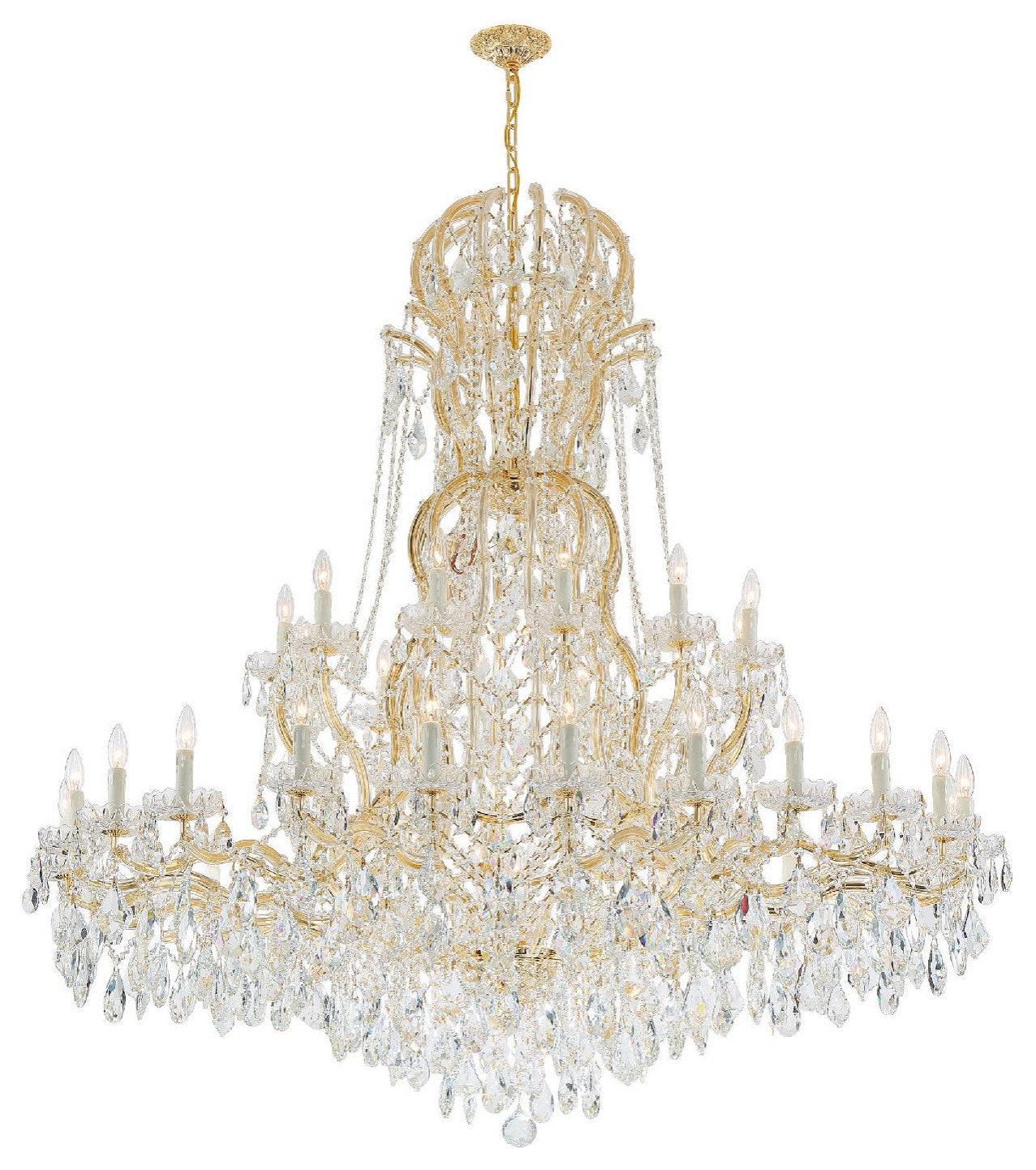Crystorama Lighting Group 4460-CL-S Maria Theresa 37 Light 64"W - GoldBy Crystorama Lighting
