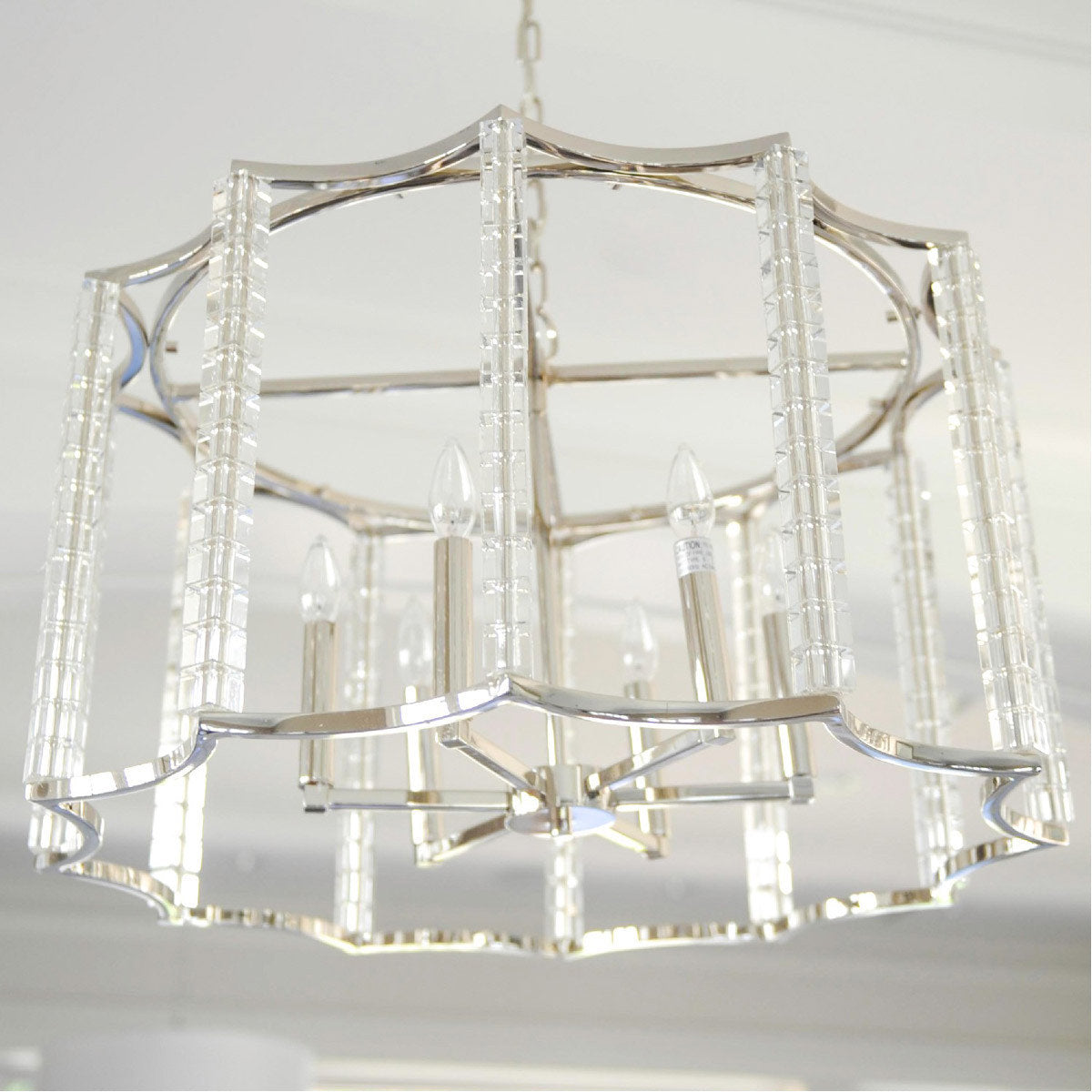 Carson 6 Light Chandelier, Polished NickelBy Crystorama Lighting