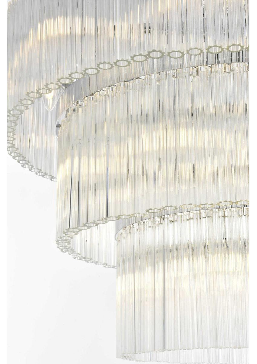 Harlow 18 Light Chandelier, Chrome, 3By Elegant Furniture & Lighting