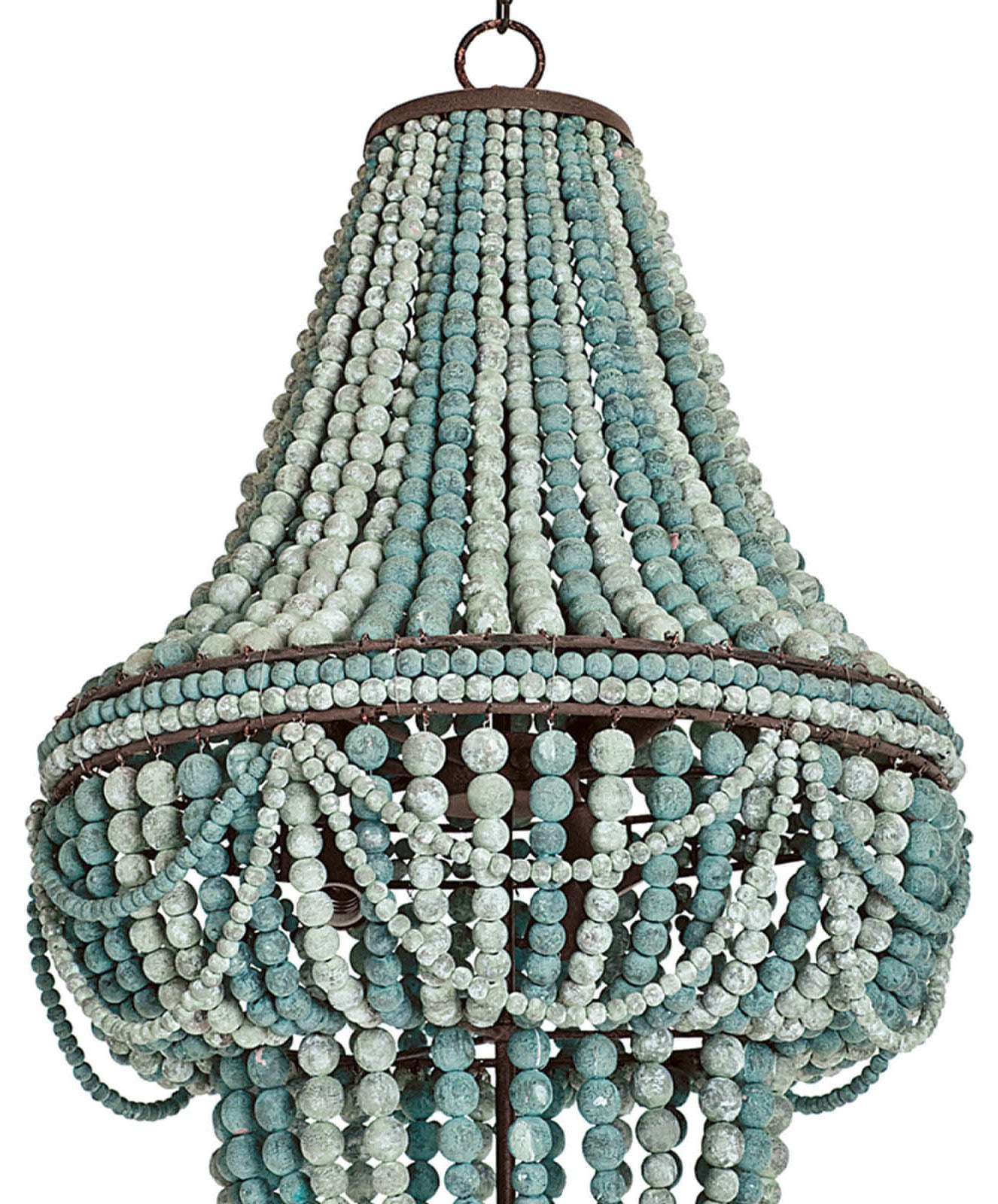 Malibu Chandelier, Weathered BlueBy Regina Andrew