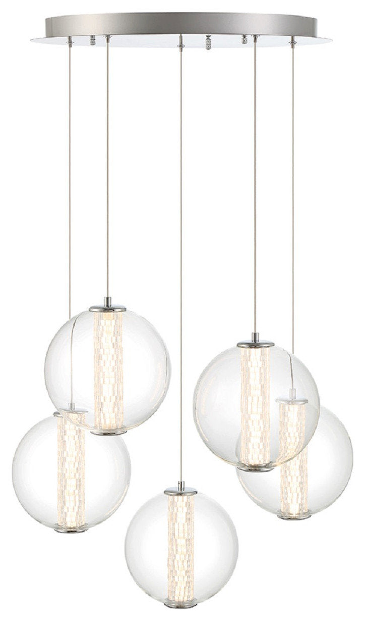 Eurofase Lighting 45737 Atomo 26"W Chandelier - ChromeBy Eurofase Lighting