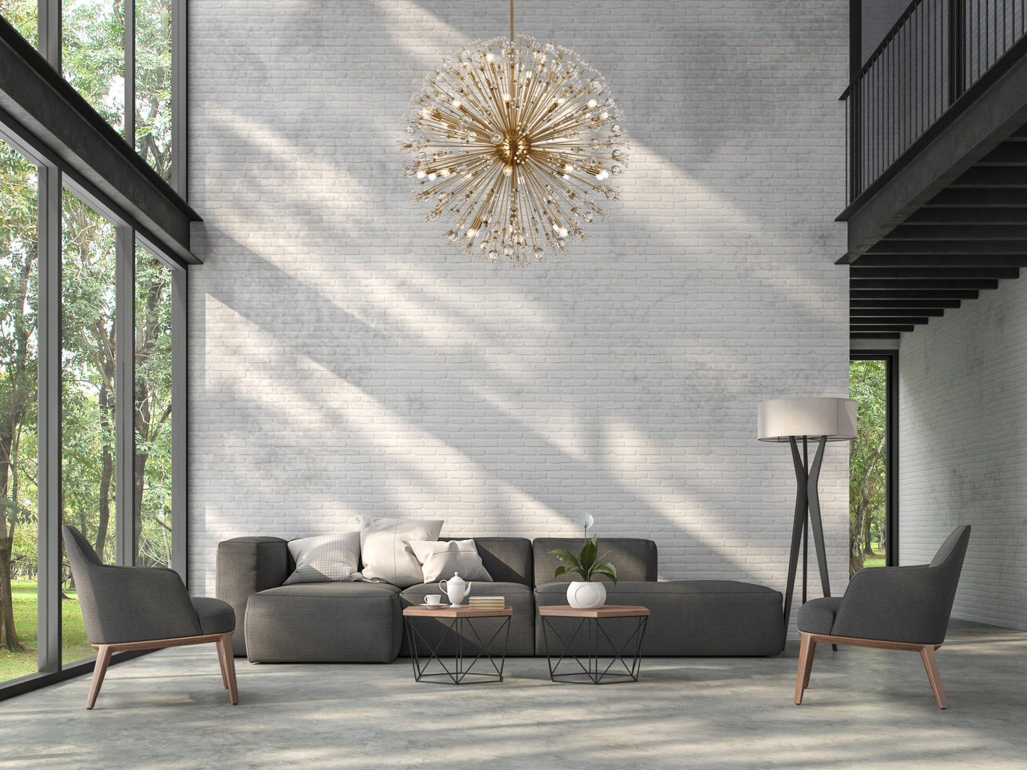 Elegant Lighting 2500D50 Vera 34 Light 50"W Crystal Sputnik - BlackBy Elegant Furniture & Lighting