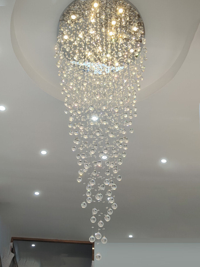 Le Tignet | Creative Large Raindrops Crystal Chandelier, 16 Bulbs, Warm LightBy Miron Demid LLC