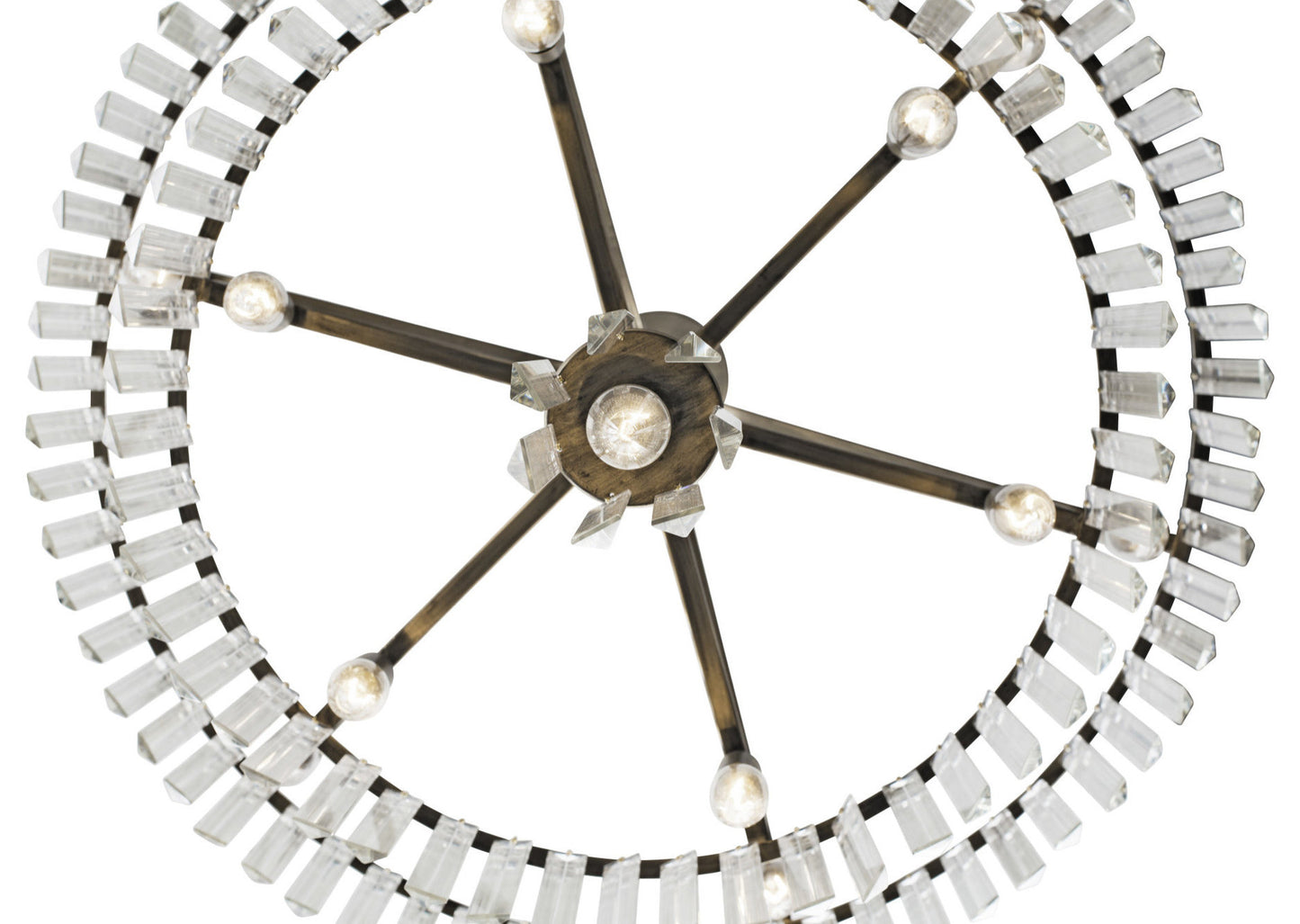 Varaluz 297P13 Social Club 13 Light 28" Crystal Chandelier - Havana GoldBy Varaluz
