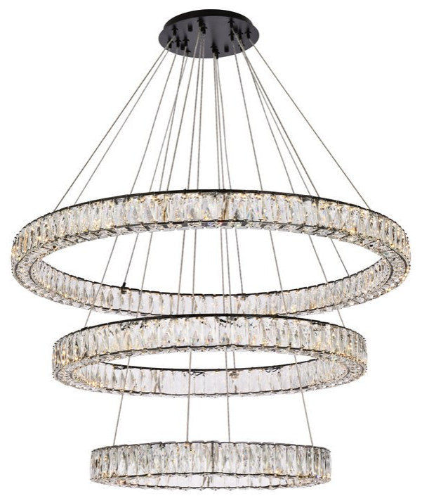 Modern Black 3-Light ChandelierBy Home Living