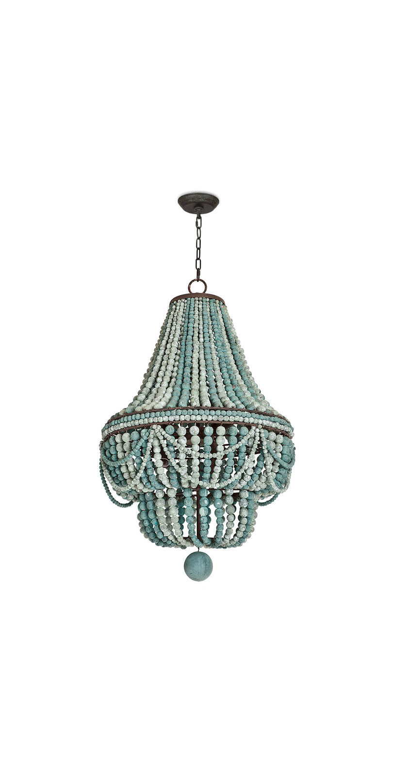 Malibu Chandelier, Weathered BlueBy Regina Andrew
