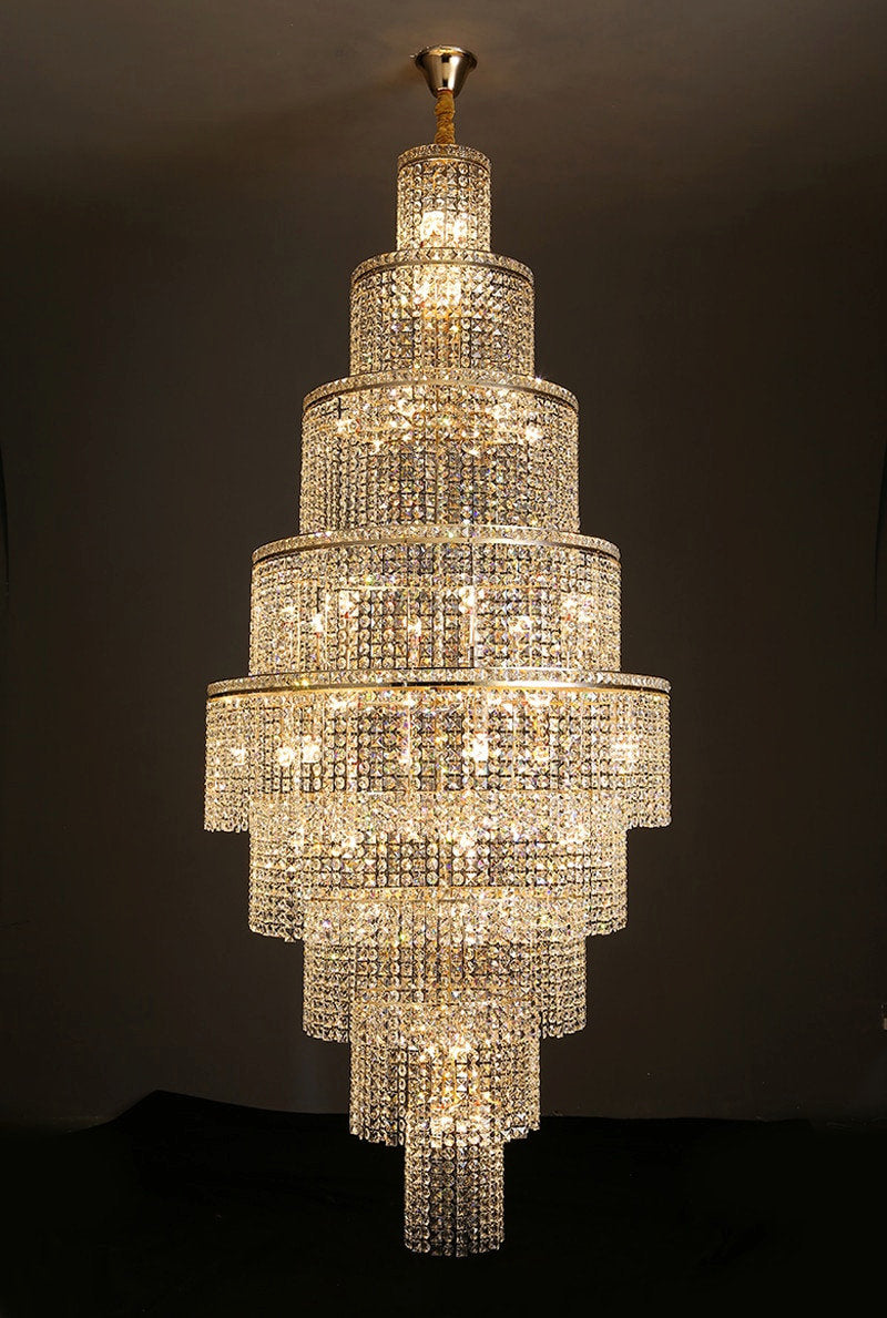 Capri | Large Crystal Chandelier for Living Room, 23.6''By Miron Demid LLC