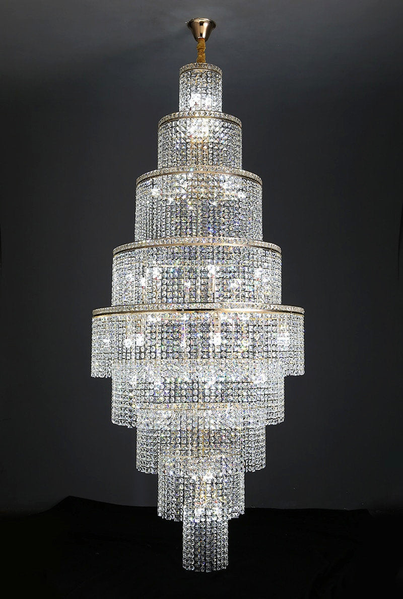 Capri | Large Crystal Chandelier for Living Room, 23.6''By Miron Demid LLC
