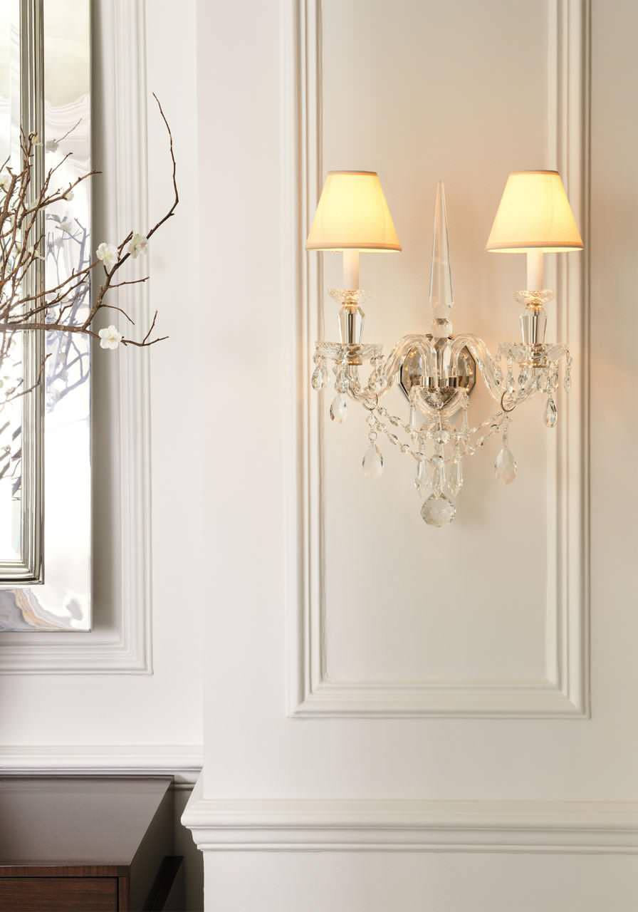 Daniela Crystal Medium Double SconceBy Ralph Lauren Home