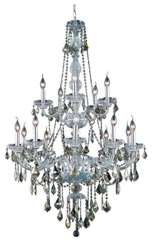 Elegant Lighting Verona 33" 15 Light Royal Crystal ChandelierBy Elegant Furniture & Lighting