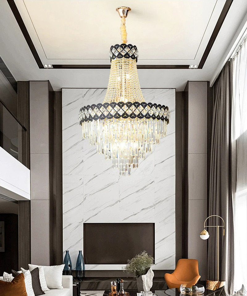 Chateauneuf-Grasse | Classical Duplex Crystal Chandelier, Dia39.4xh59.06" / Dia100xh150cm, Cool LightBy Miron Demid LLC