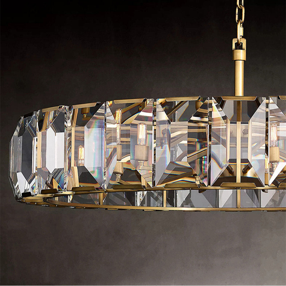 32" Villano Crystal Wheel ChandelierBy MORSALE
