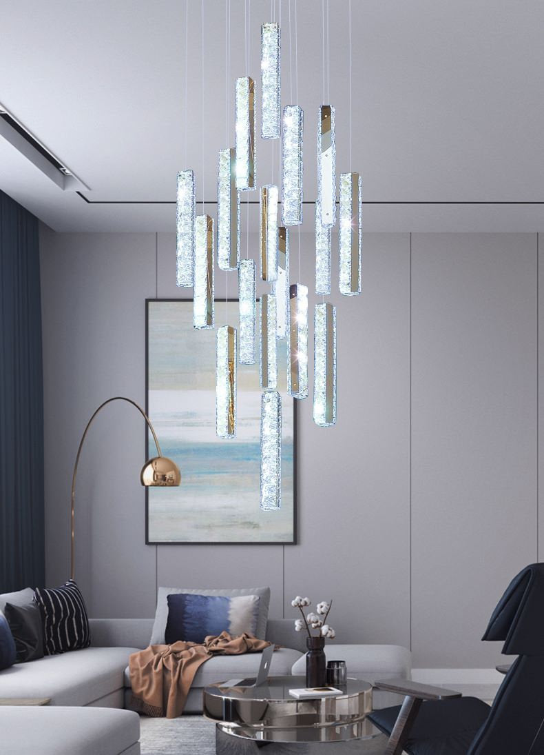 Santa Margherita Ligure | Creative Gold LED Crystal Chandelier, 28 Lights, Warm LightBy Miron Demid LLC
