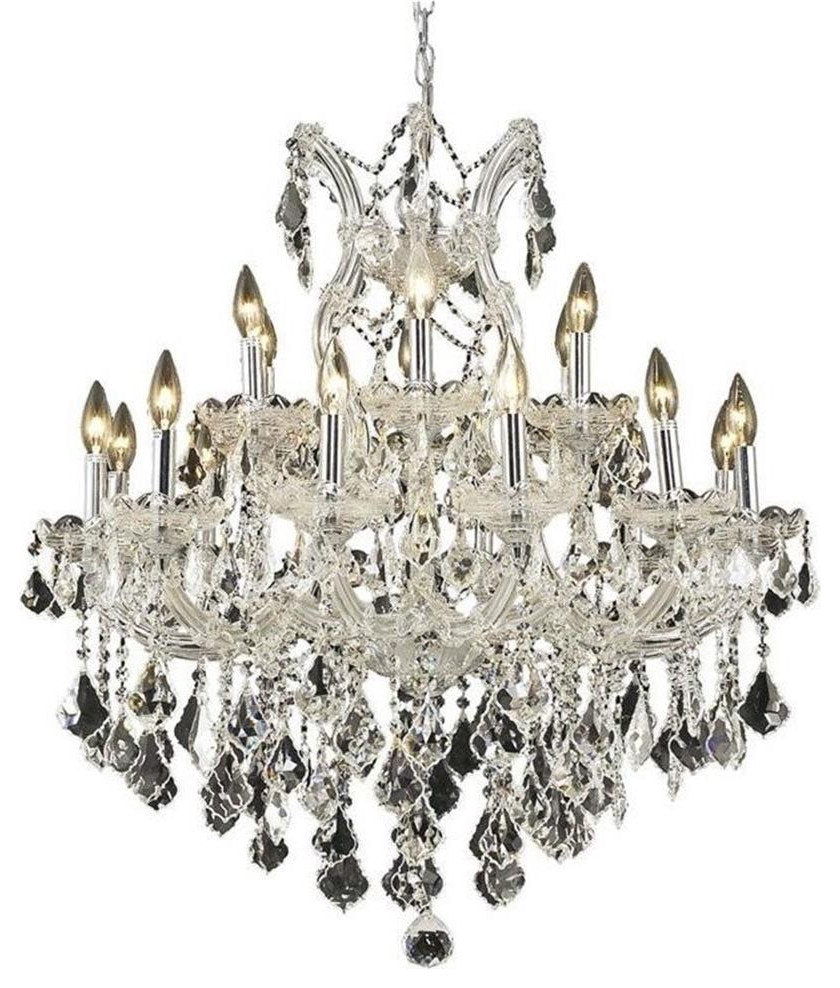 Elegant Lighting Maria Theresa 30" 19 Light Royal Crystal ChandelierBy Elegant Furniture & Lighting