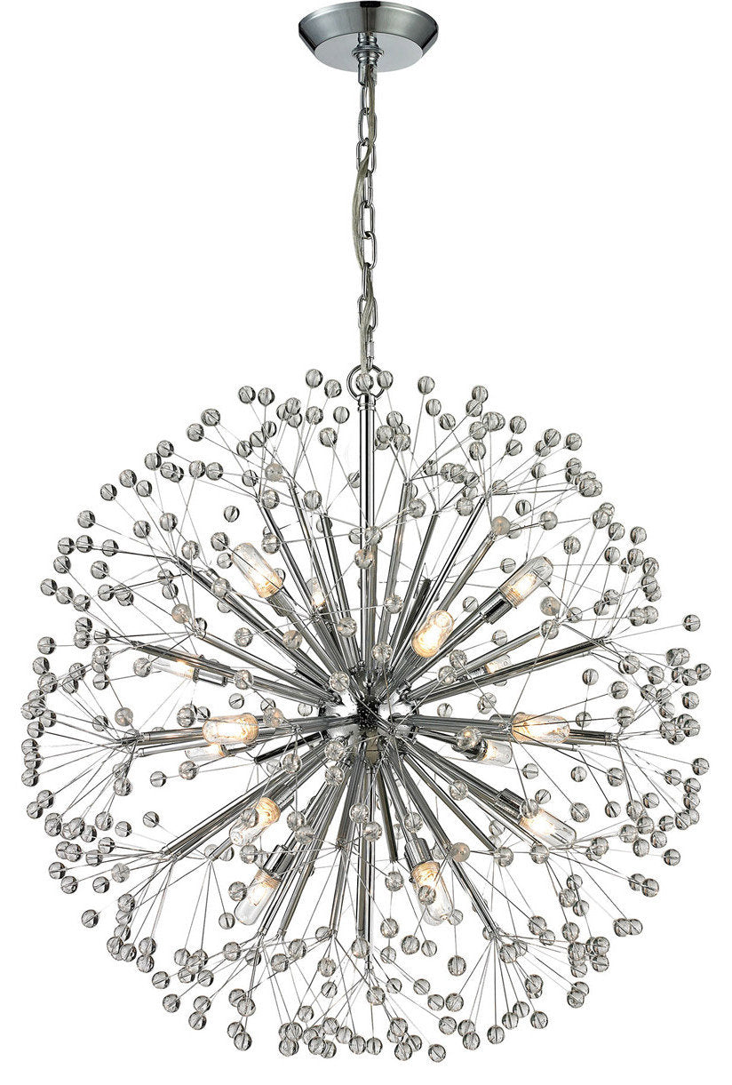 Starburst 16 Light Chandelier, Polished ChromeBy ELK Group International