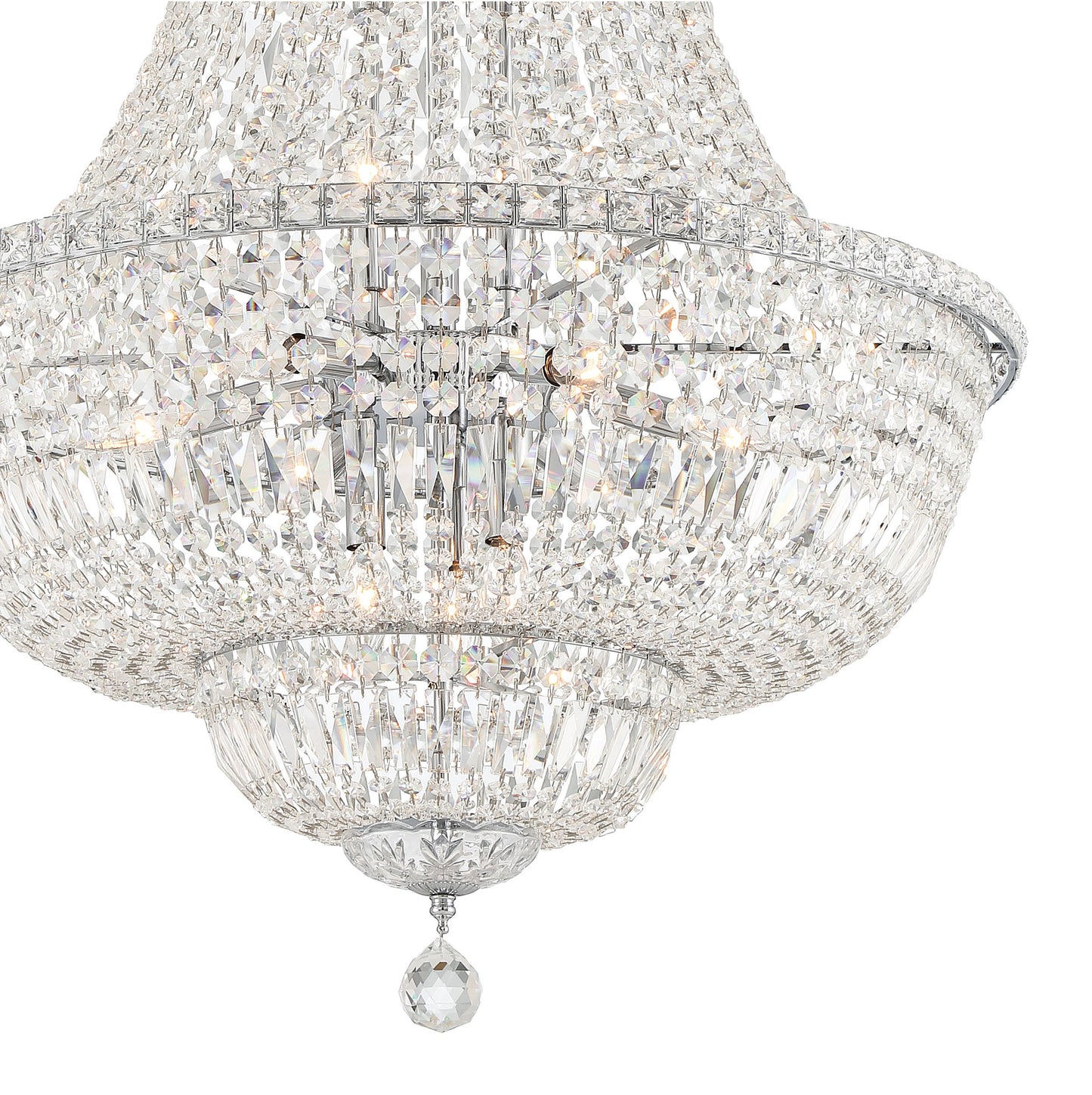 Roslyn 15-Light Polished Chrome ChandelierBy Crystorama Lighting