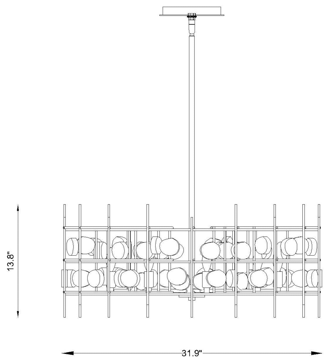 Z-Lite 4007-32 Garroway 9 Light 32"W Crystal Drum Chandelier - Aged BrassBy Z-LIte