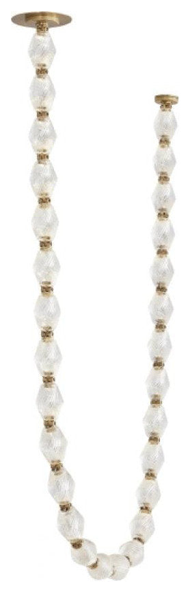 Collier Chandelier, LED, Natural Brass, 93.1"H (700CLR84NB-LED927S 70PGCMJ)By Visual Comfort