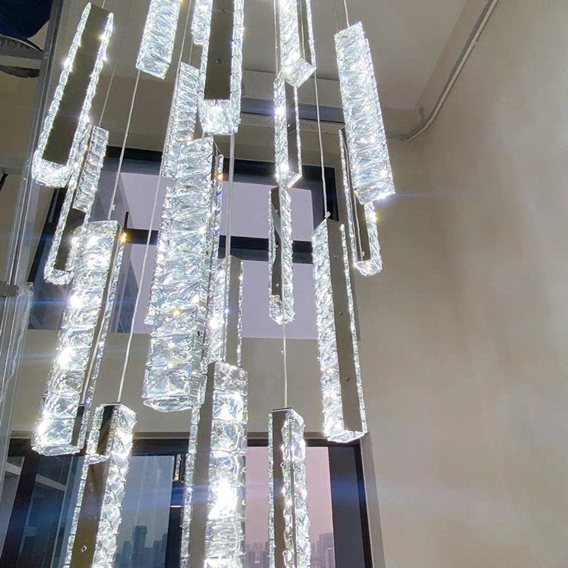Santa Margherita Ligure | Creative Gold LED Crystal Chandelier, 28 Lights, Warm LightBy Miron Demid LLC