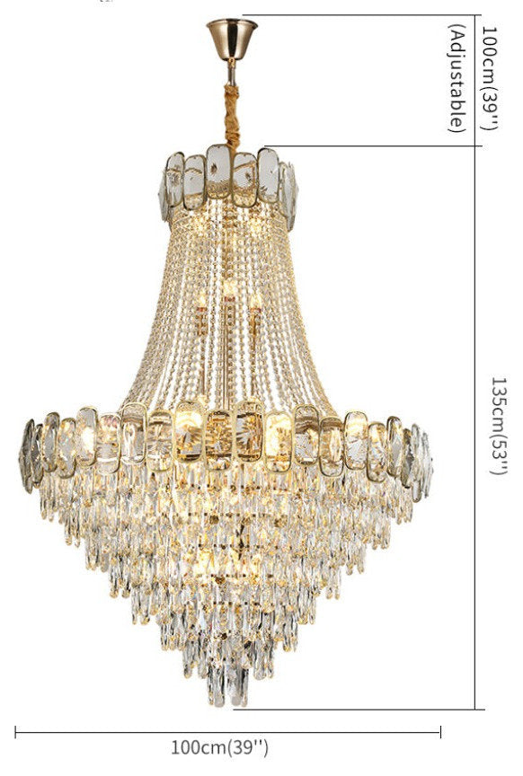 Castel 39" Contemporary ChandelierBy Morsale.com