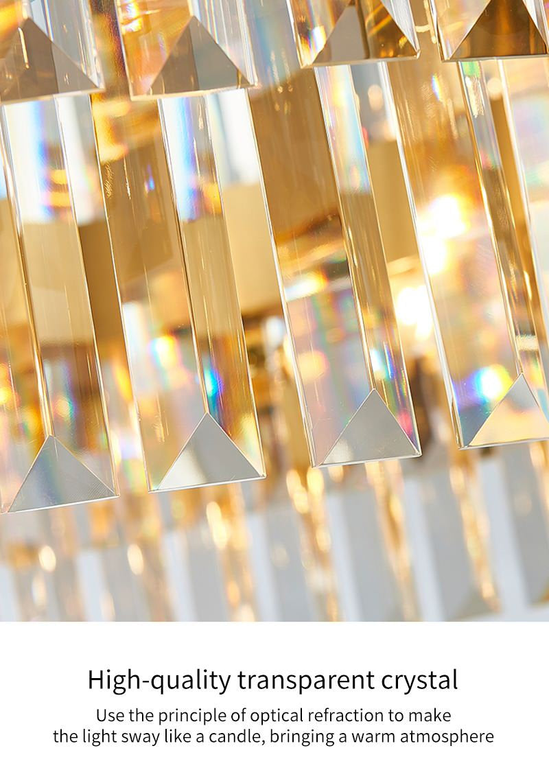 Innichen | Luxury Crystal LED Chandelier of Stainless Steel for Living Room, Dia31.4xh13.7", Cool LightBy Miron Demid LLC