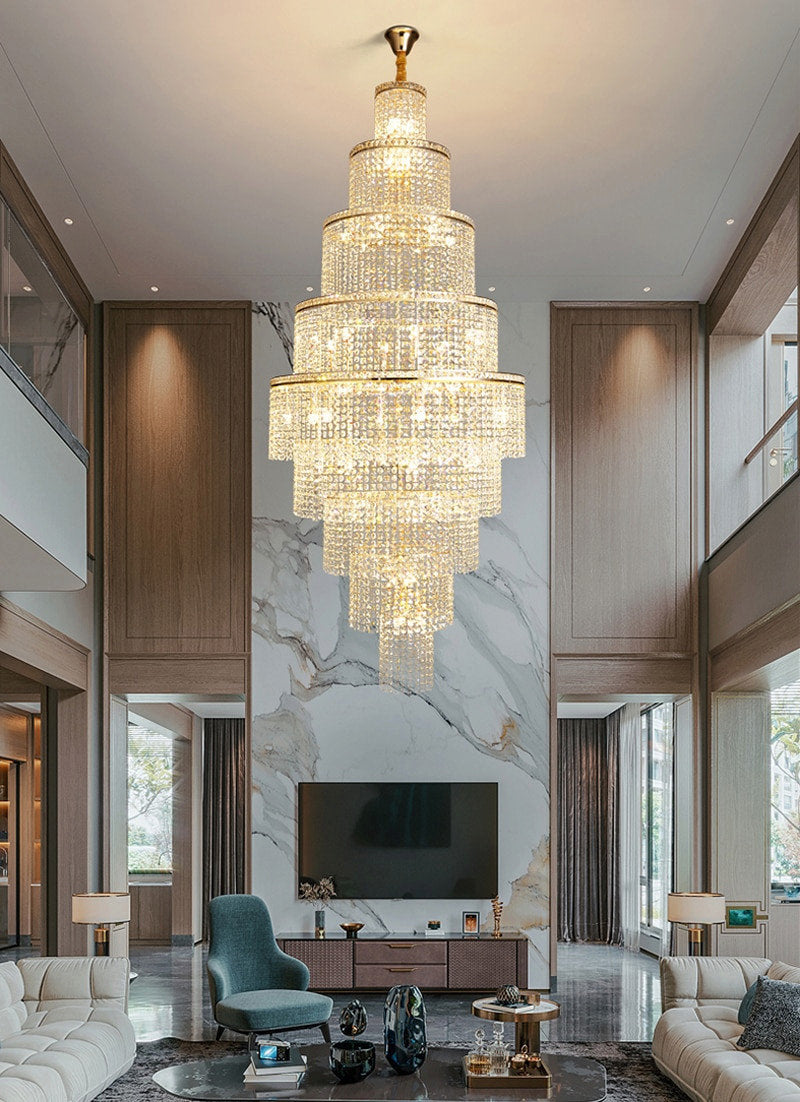 Capri | Large Crystal Chandelier for Living Room, 23.6''By Miron Demid LLC