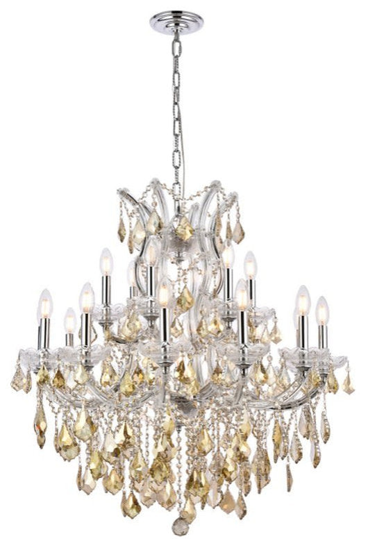 Elegant Lighting 2800D30-GT/RC Maria Theresa 19 Light 30"W - ChromeBy Elegant Furniture & Lighting