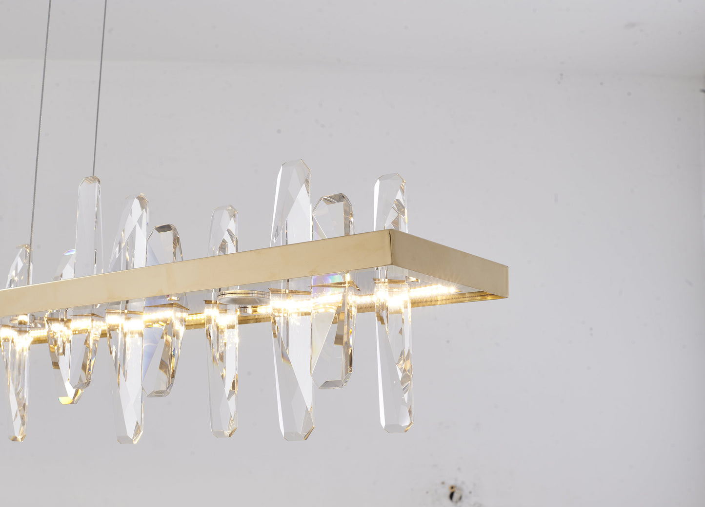 LED Chandelier, GoldBy Design Living