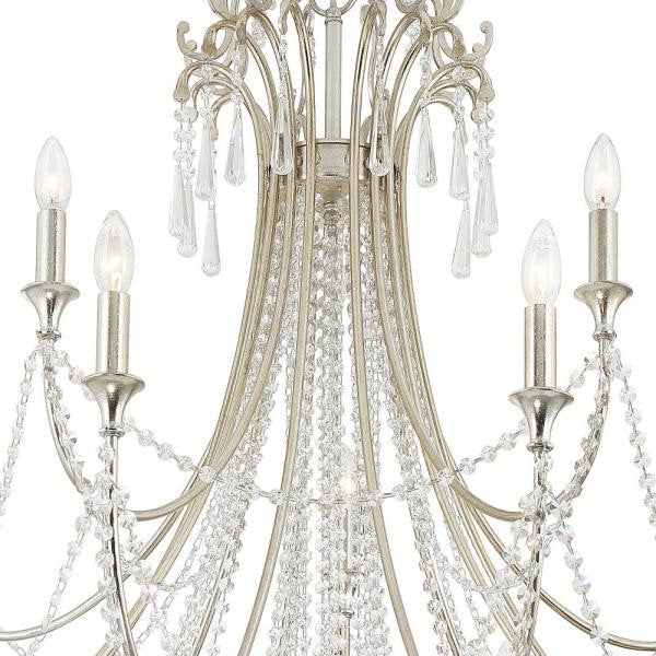 Crystorama arc-1919-ga-cl-mwp-xb-5524-WB Arcadia 15-Light 2-Tier ChandelierBy Crystorama Lighting