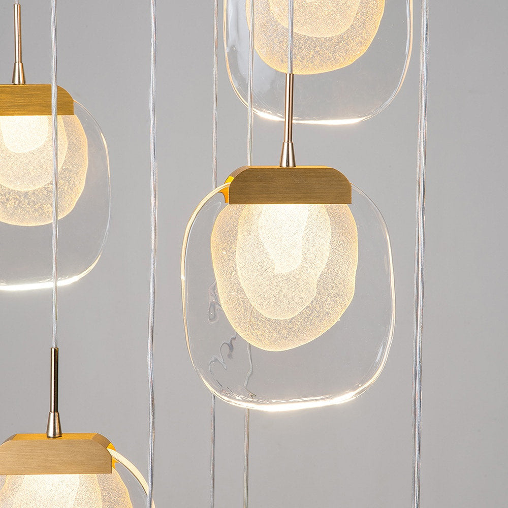 MIRODEMI? Vernazza Creative Staircase Crystal Chandelier, 15 LightsBy Miron Demid LLC