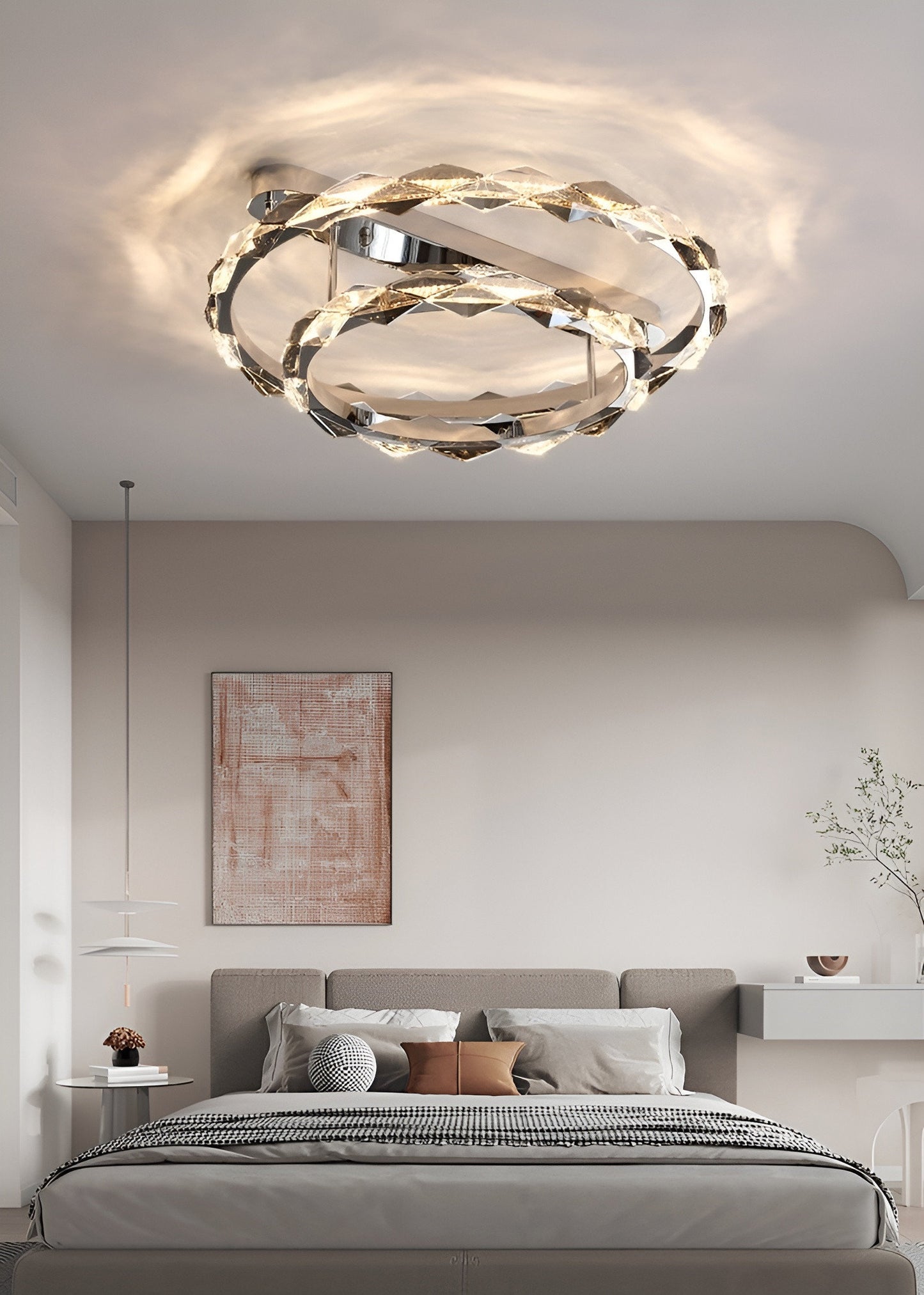 Acquedolci | Luxury Crystal Circular Ceiling Chandelier, 48w SmallBy Miron Demid LLC