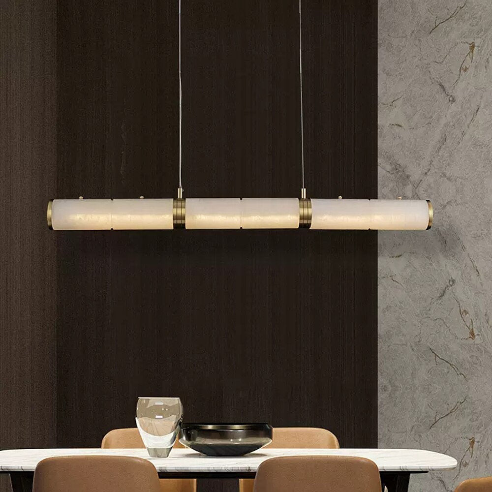 Moonshade Natural Marble Dining Room Lighting FixtureBy MORSALE