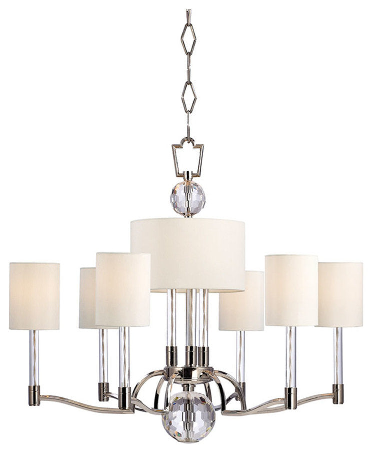 Hudson Valley Waterloo Nine Light Chandelier 3006-PNBy Hudson Valley Lighting
