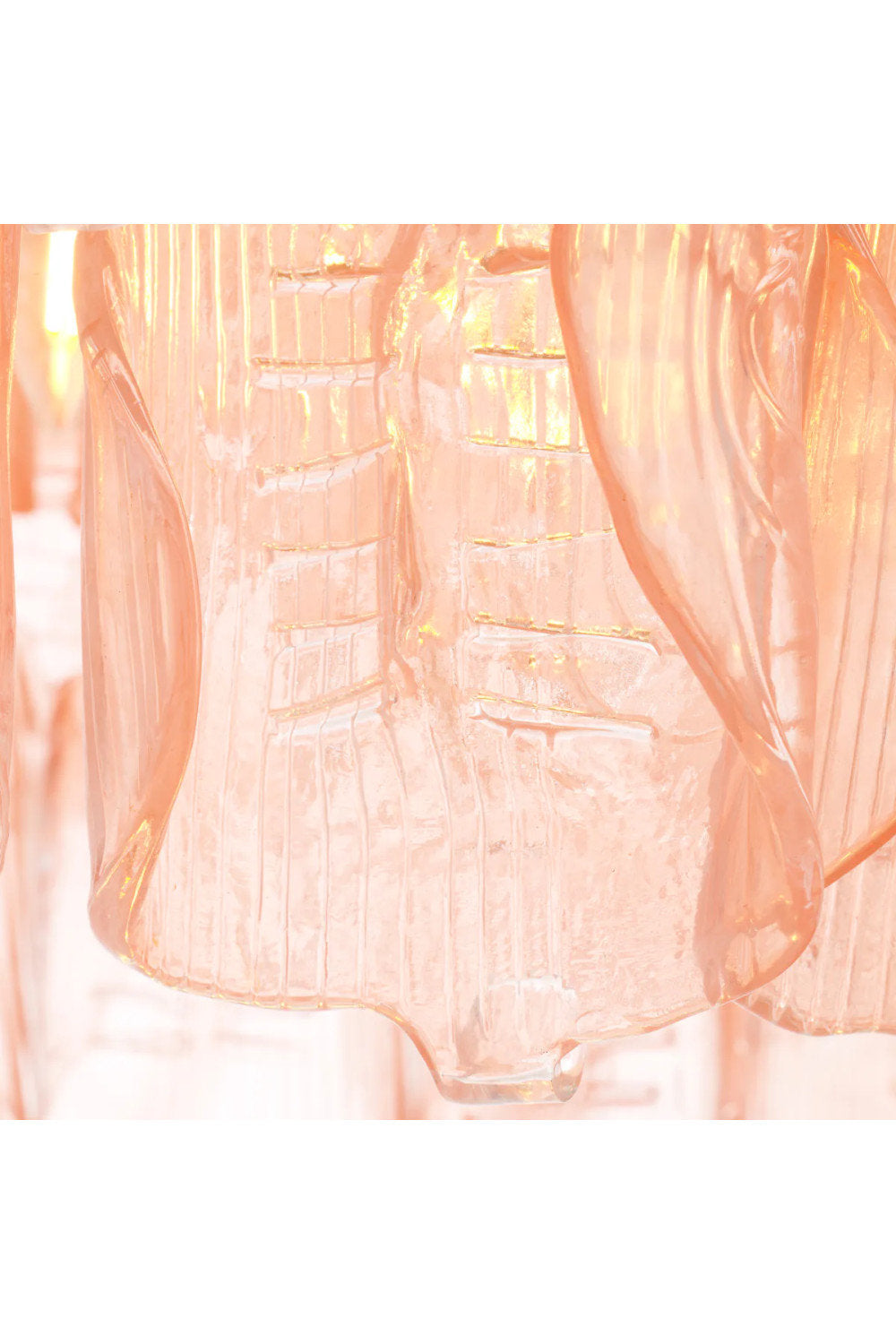 Tiered Handmade Glass Chandelier, Eichholtz Solange, PinkBy OROA - Furniture